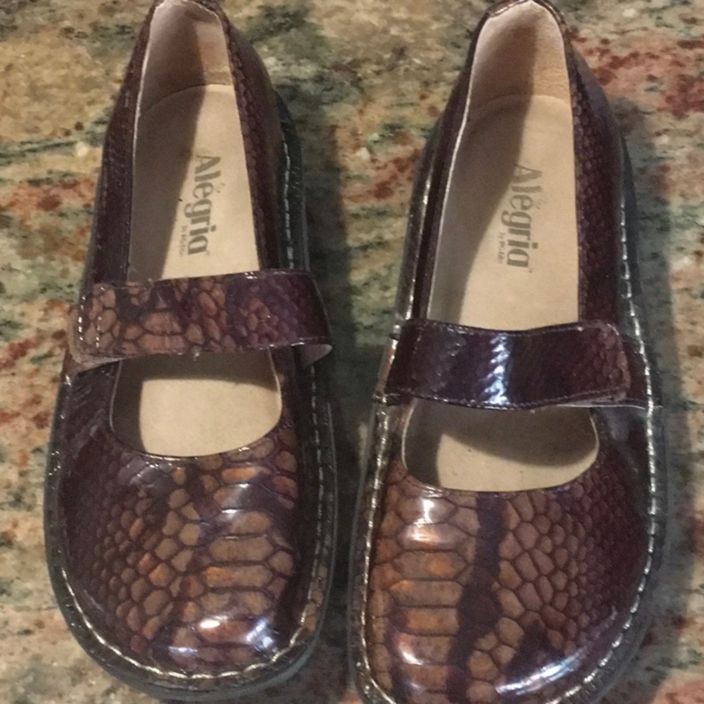 Alegria Bronze Leather MaryJanes